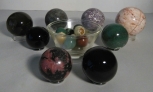 Ball Aventurine, Bloodstone, Goldsand,Marble, Obsidian, Rhodonite, Turquoise $15-75